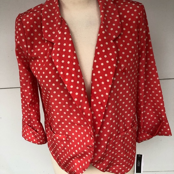 A. Byer Jackets & Blazers - NEW A. Byer Polka Dot Blazer Sz M